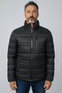 MK Logo Zipper Black Puffer Jacket