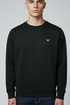 EA Gold Logo Black Slim Fit Sweatshirt