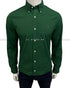 RL Custom Fit Stretch Poplin Green Shirt