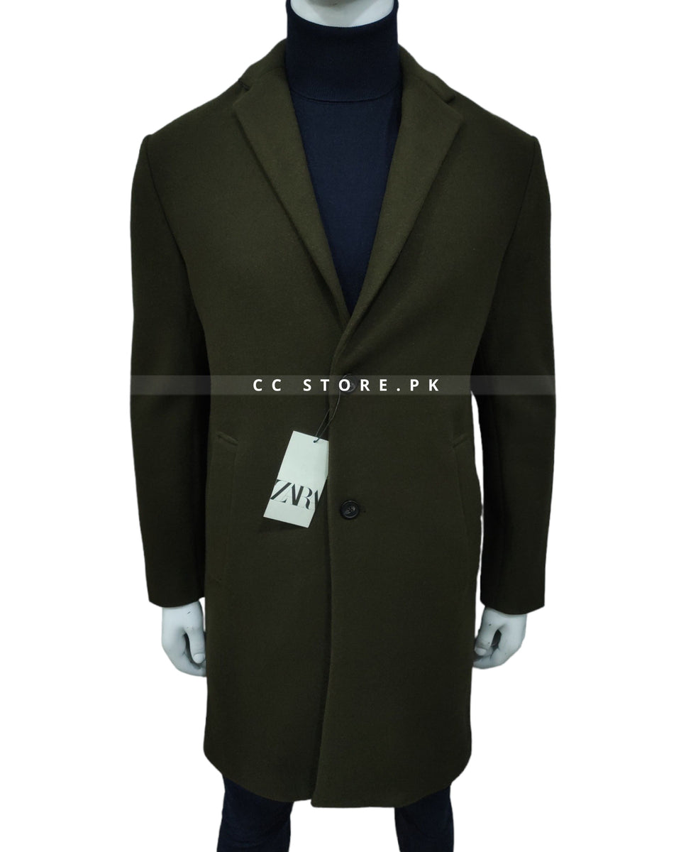 ZR Stretch Dark Green Long Coat