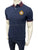Hackett Crest Logo Solid Navy Blue Polo
