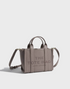 MJ Leather The Tote Small Traveler Tote Bag Cement