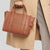 MJ Leather The Tote Small Traveler Tote Bag Argan Oil