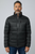 MK Logo Zipper Black Puffer Jacket
