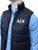 AX Logo Sleeveless Navy Blue Puffer