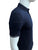 EA Plain Navy Blue Polo with Ribbed Sleeve Logo