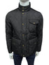 RL Diamond Quilted Utility Black Jacket