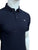 EA Plain Navy Blue Polo with Ribbed Sleeve Logo