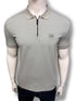 HB Passerzip Slim Fit Grey Polo