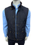 RL Sleeveless Diamond Quilted Navy Blue Jacket