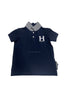 HKT Kids H Logo Navy Blue Polo