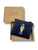 RL Bear Navy Blue Leather Wallet