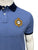 Hackett Crest Logo Solid Mid Blue Polo