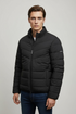 CK Black Cross Puffer Jacket