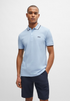 HB Regular Fit Paddy Tipped Collar Sky Blue Polo