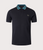 Fred Perry Jacquard Collar Black Polo