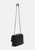 TB Kira Chevron Black Convertible Shoulder Medium Bag