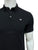 EA Plain Black Polo with Ribbed Sleeve Logo