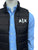 AX Logo Sleeveless Black Puffer