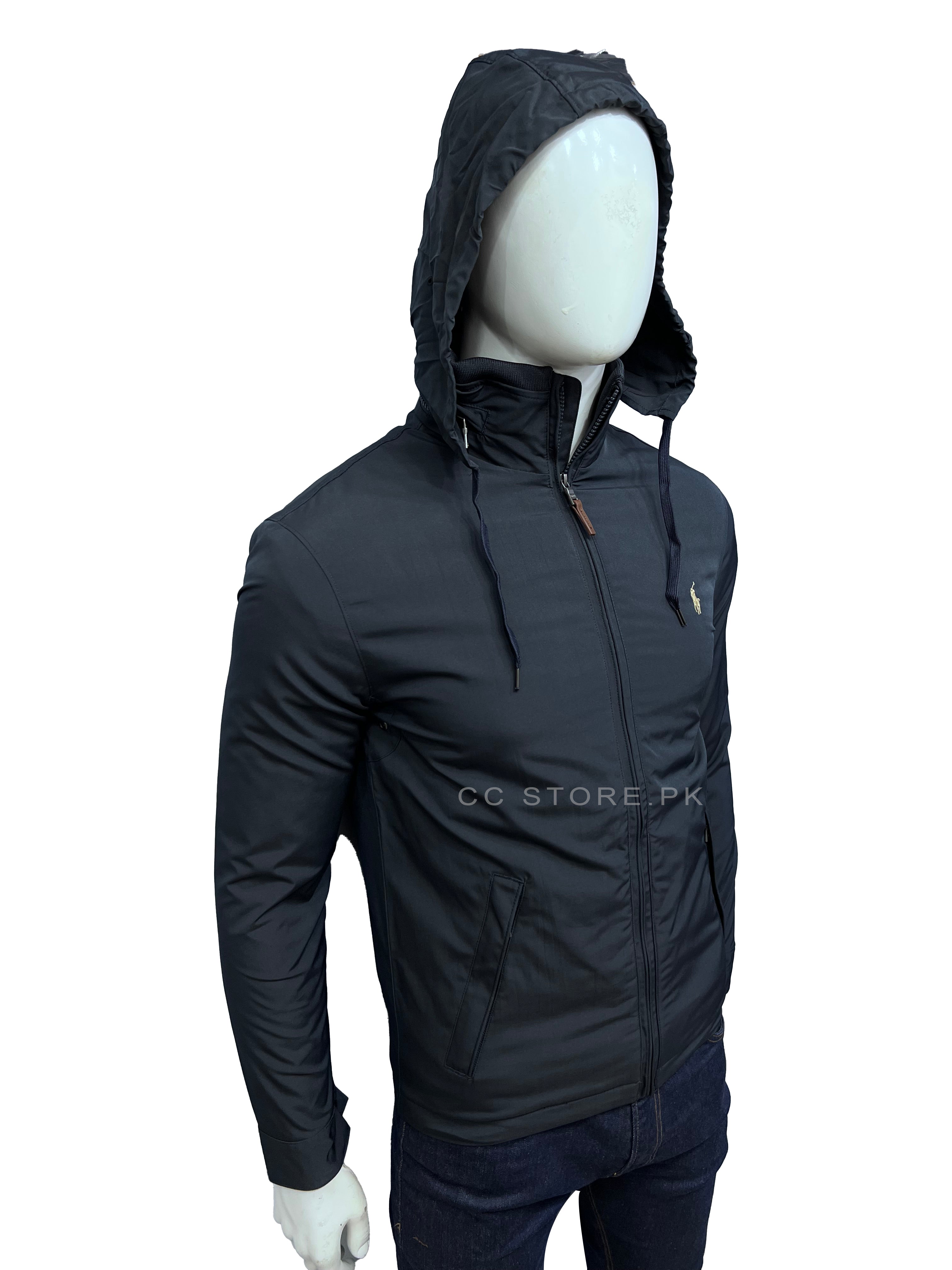 RL Inner Fleece Concealed Hood Navy Blue Jacket – Clothing Call - Your  Multi Brand Store.