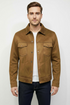 Zara Suede Button Up Camel Jacket (290)
