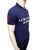 USPA Front Written Printed Polo Bright Navy