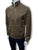 Massimo Dutti Suede Funnel Neck Coffee Brown Jacket