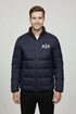 AX Logo Long Sleeve Navy Blue Puffer
