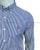 RL Custom Fit Stretch Poplin Blue White Stripe Shirt