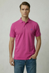 RL Custom Slim Fit Mesh Pink Polo