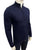 Lacoste High Neck Zipped Wool Navy Blue Cardigan