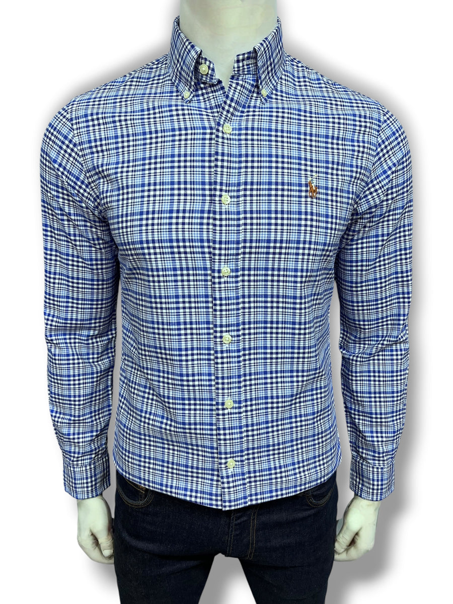 RL Classic Oxford Blue White Check Shirt – Clothing Call - Your Multi ...