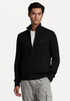 RL Cable Knit Cotton Black Full Zipper