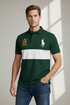 RL Custom Slim Fit Big Pony 20th Anniversary Banner Green Polo