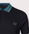 Fred Perry Jacquard Collar Black Polo