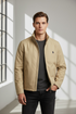RL Slim Fit Inner Fleece Concealed Hood Beige Jacket
