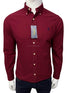 RL Classic Fit Garment Dyed Oxford Maroon Shirt