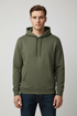 Hackett Sport Embossed Olive Green Hoodie