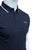 HKT Sport Tipped Collar Navy Blue Polo