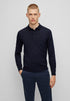 HB Bono-L Woolen Navy Blue Polo Neck Jumper