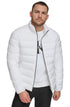 CK White Horizontal Puffer Jacket