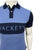 Hackett Slim Fit Sleeve Crest Logo Mid Blue Polo