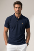 BB Gold Fleece Logo Navy Polo