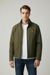 RL Slim Fit Inner Fleece Concealed Hood Green Jacket