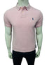 RL Custom Slim Fit Small Pony Heather Pink Polo