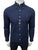 RL Classic Fit Stretch Poplin Navy Blue Shirt