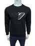 EA Embroidered Logo Black Sweatshirt