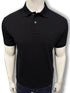 HB Regular Fit Pallas Pique Black Polo
