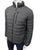 CK Dark Grey Puffer Jacket with Front Pocket Detail