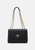 TB Kira Chevron Black Convertible Shoulder Medium Bag